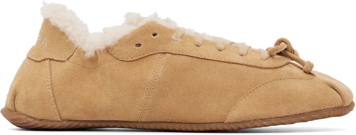 Photo: ABRA Beige Ballerina Shearling Sneakers