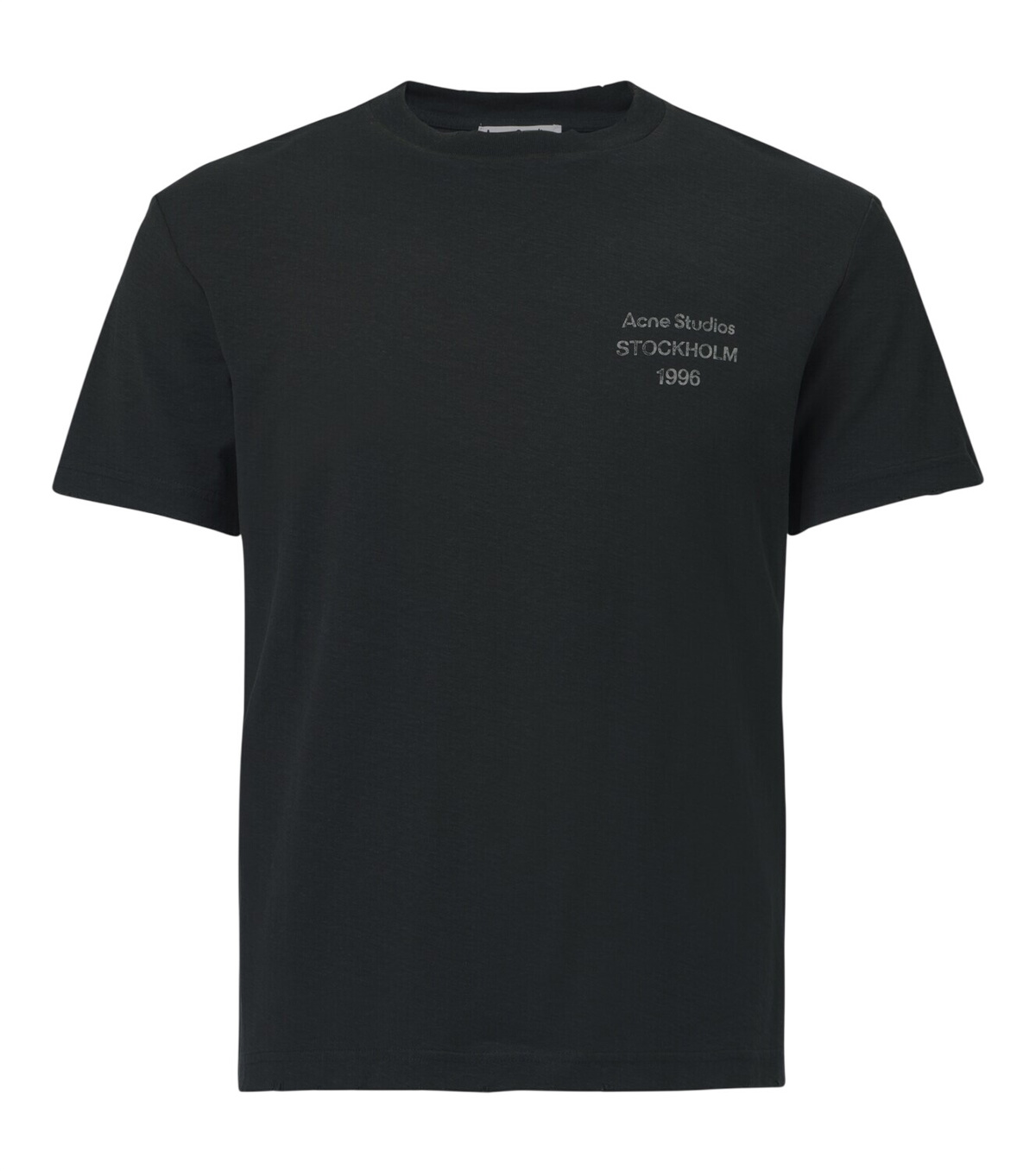 Acne Studios Men's Small 1996 Short Sleeve T-Shirt in Faded Black