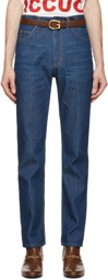 Gucci Blue Eco Washed Organic Denim Jeans