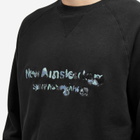 New Amsterdam Surf Association Men's New Amsterdam Aquarelle Crew Sweatshirt in Black