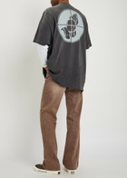 Saint Mxxxxxx Fog Printed Cotton T-shirt - Black - One Size