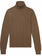 TOM FORD - Cashmere and Silk-Blend Rollneck Sweater - Brown