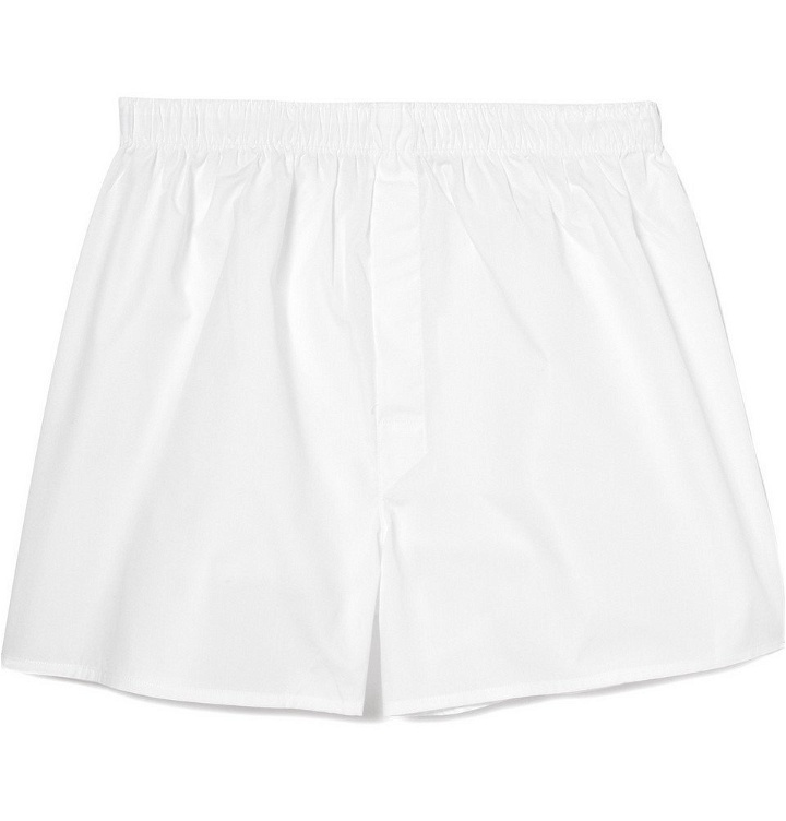 Photo: Sunspel - Cotton Boxer Shorts - Men - White