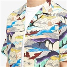 Paul Smith Men's Abstract Vacation Shirt in White