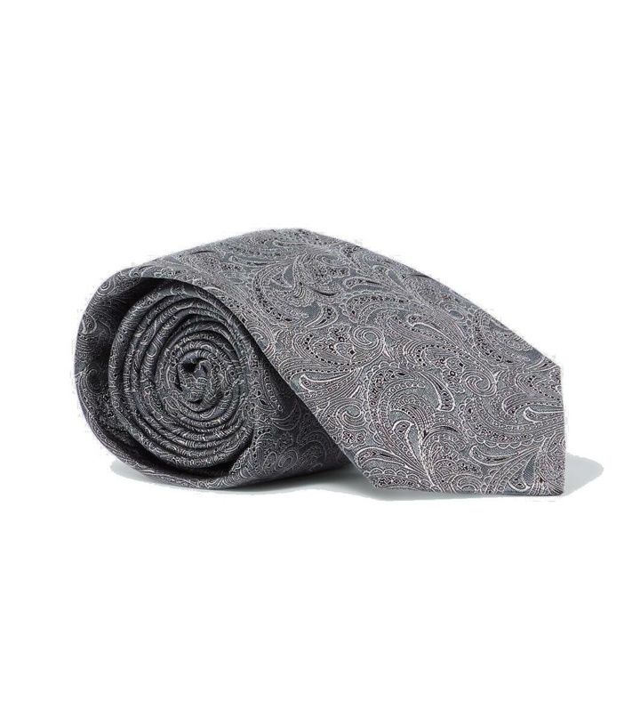Photo: Brunello Cucinelli Paisley silk tie