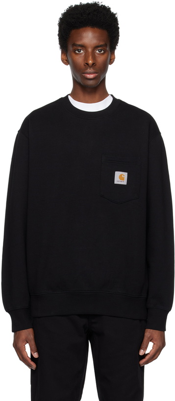 Photo: Carhartt Work In Progress Black Pocket Sweatshirt