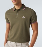 Moncler Logo cotton piqué polo shirt