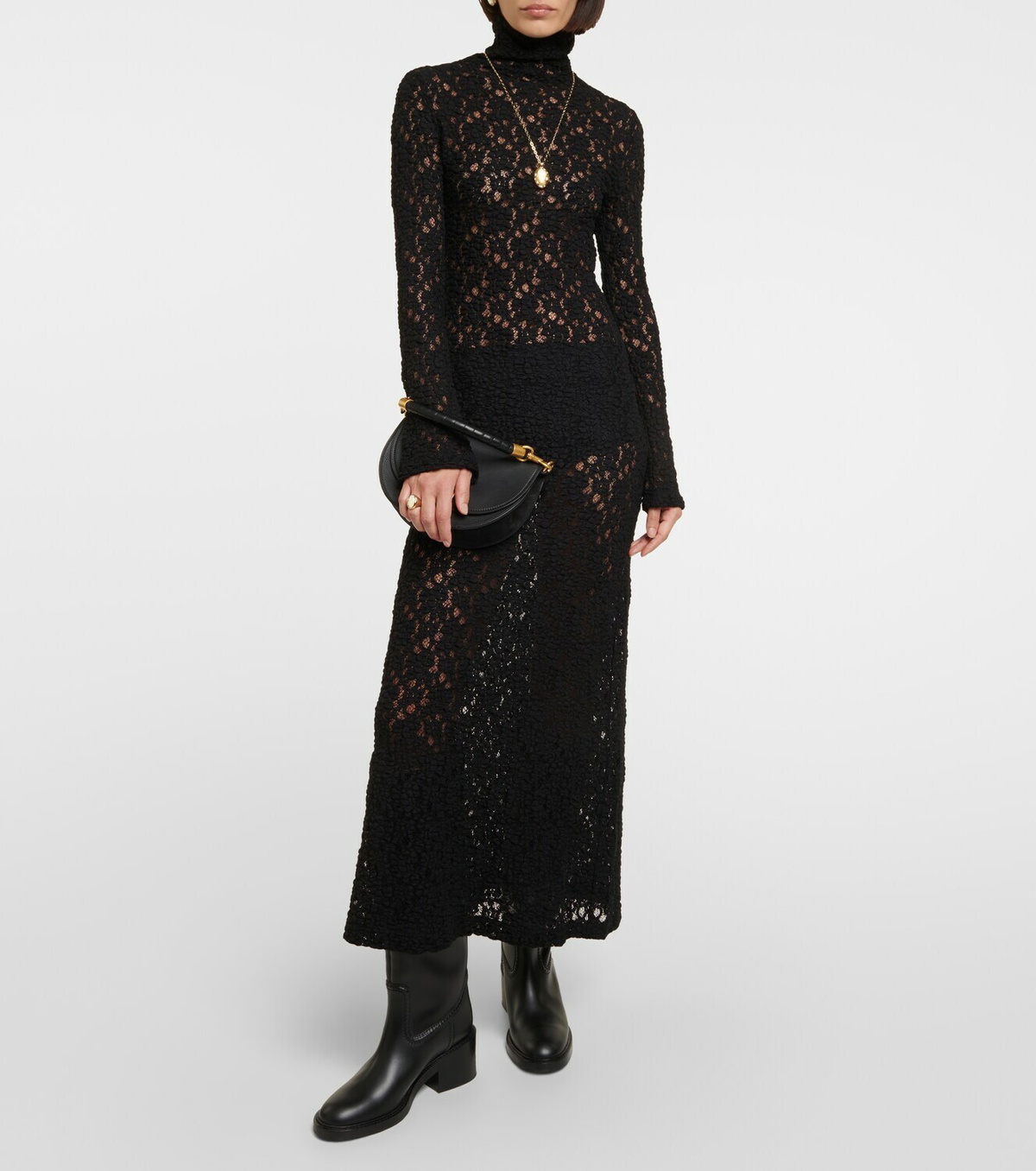 Chlo Cotton-blend maxi dress Chloe