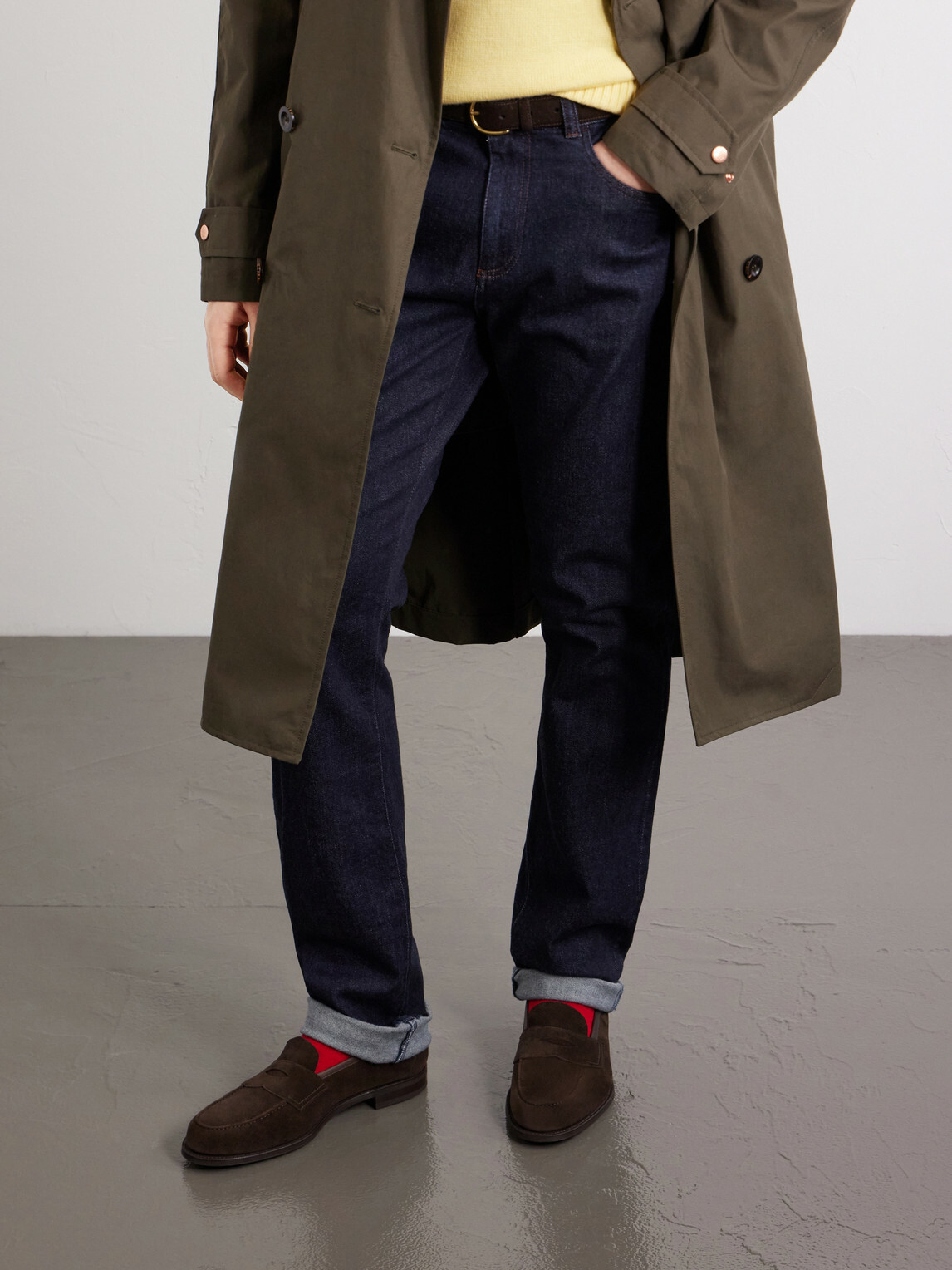 Edward Green - Pimlico Suede Penny Loafers - Brown