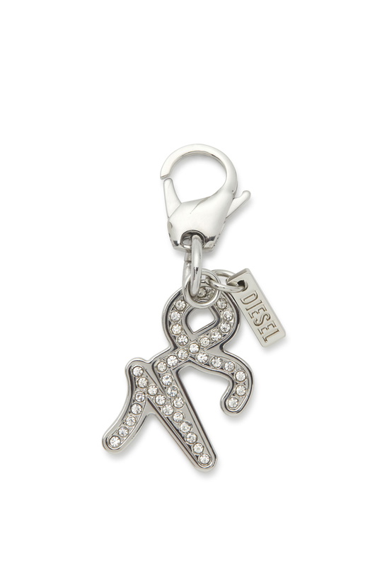 Photo: Diesel Metal Capricorn charm with rhinestones - Charms and Keyrings - Unisex - Silver