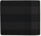 Burberry Black & Gray Check Bifold Wallet