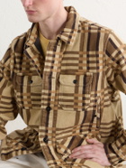 RRL - Checked Cotton-Jacquard Shirt - Brown