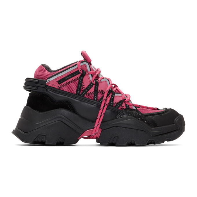 Kenzo Pink and Black Inka Sneakers