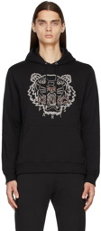 Kenzo Black Embroidered Tiger Hoodie