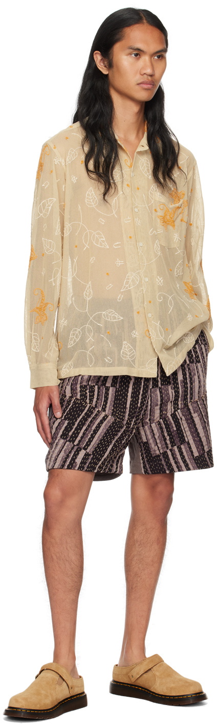 By Walid Brown Blaze Shorts