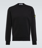 Stone Island Logo patch cotton sweatshirt