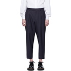 Comme des Garcons Homme Deux Navy Micro Check Trousers