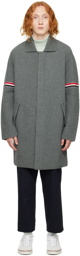 Thom Browne Gray Armband Coat