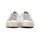 Golden Goose White and Black Hi Star Sneakers