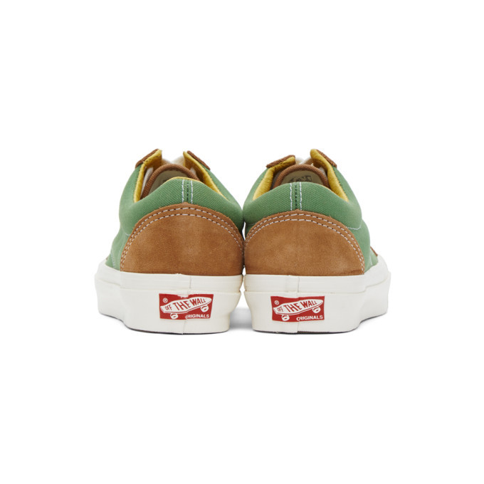 Green and tan clearance vans