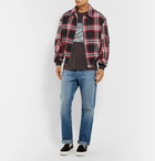 McQ Alexander McQueen - Quilted Checked Brushed-Cotton Blouson Jacket - Men - Red