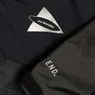 END. x and wander Nylon Print Jacket in Charcoal