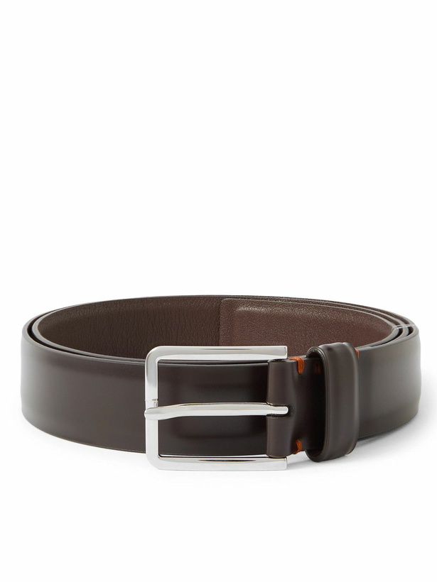 Photo: Loro Piana - Rory 3cm Leather Belt - Brown