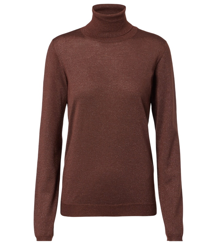 Photo: Brunello Cucinelli Cashmere and silk-blend turtleneck sweater