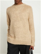 MAISON MARGIELA - Brusched Linen Crewneck Sweater