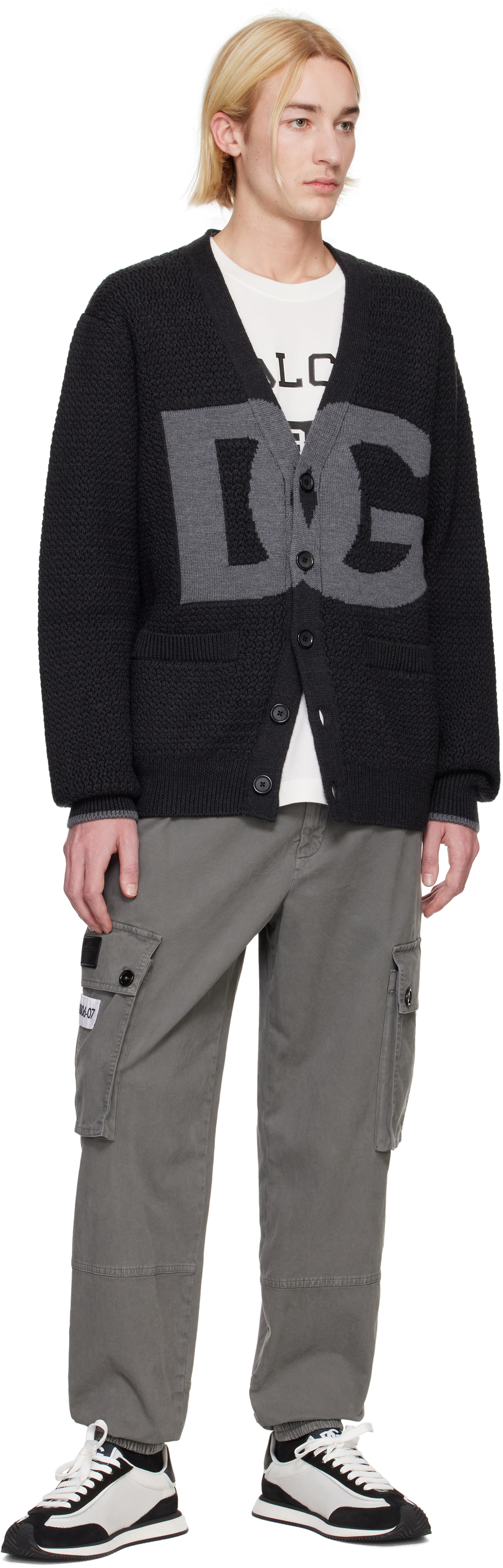 Dolce&Gabbana Gray Cotton Cargo Pants