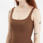 Entire Studios Women's Square Neck Bodysuit in Brunette