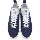 Kenzo Blue Suede K-City Sneakers