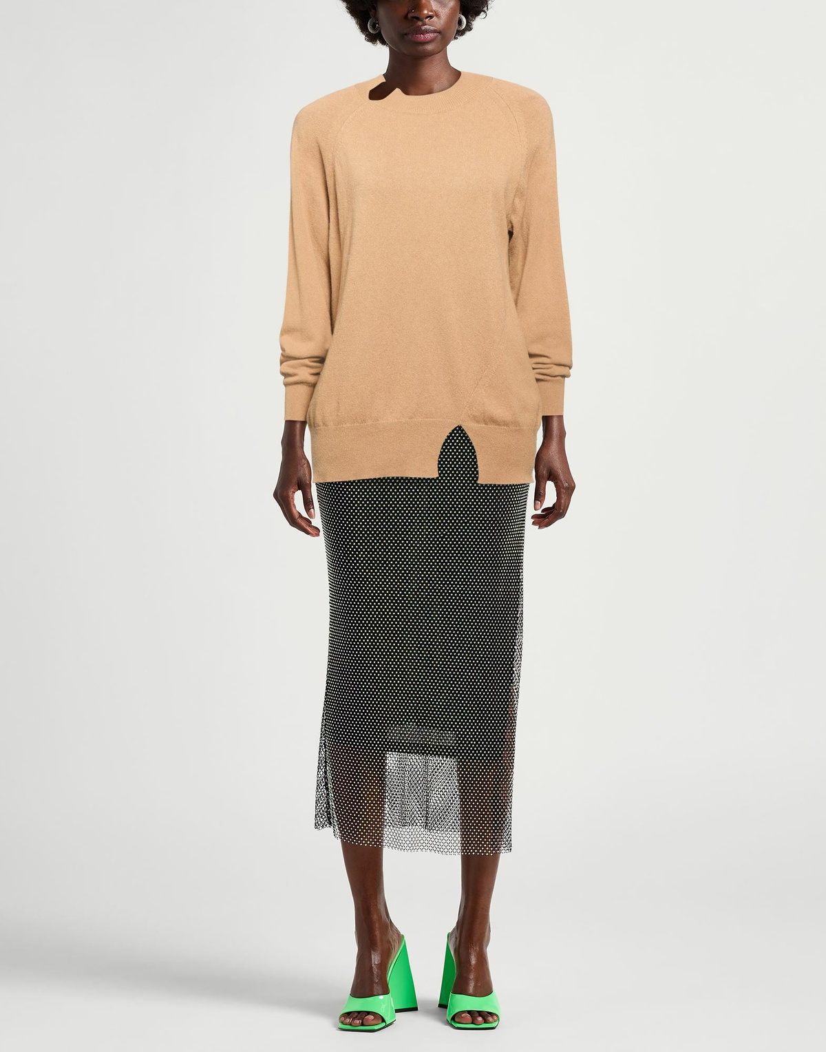 Manila Grace Womens Sweater Camel