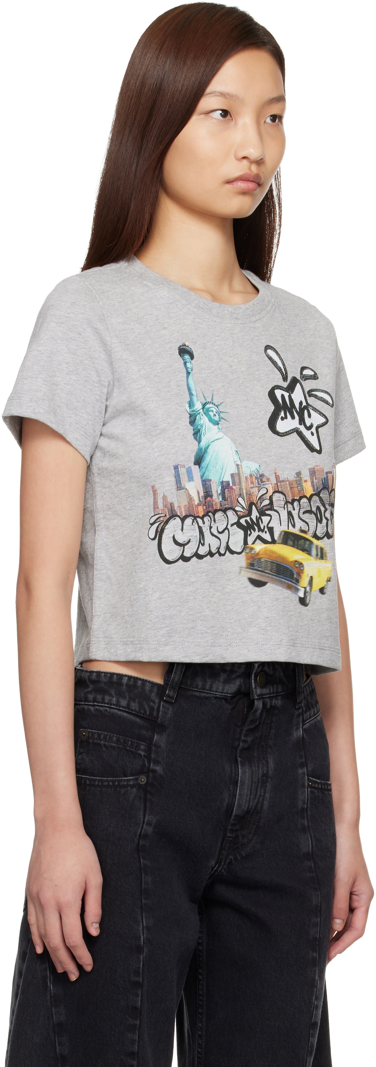Marc Jacobs SSENSE Exclusive Gray 'The New York' City T-shirt
