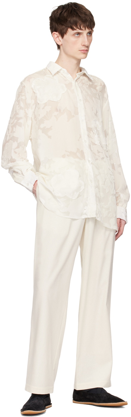 FORMA Off-White Flocked Shirt