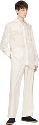 FORMA Off-White Flocked Shirt