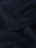 Anderson & Sheppard - Muskox, Wool and Silk-Blend Scarf - Blue