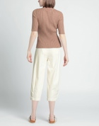 Alessia Santi Denim Womens Pants Ivory