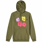 Maharishi Men's Warhol Flowers Hoody in Olive