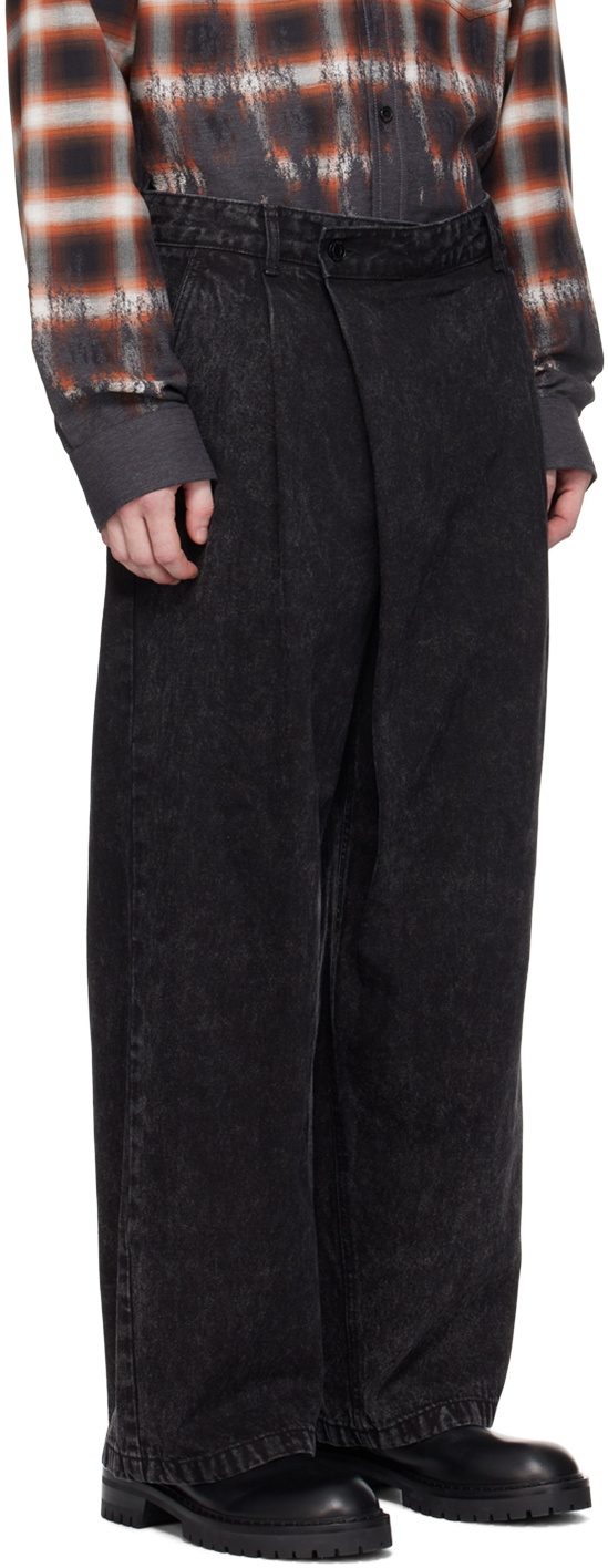 Juun.J Black One-Tuck Jeans