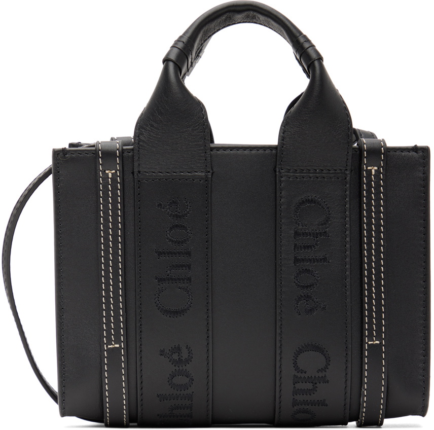 Chloé Black Mini Woody Tote Chloe