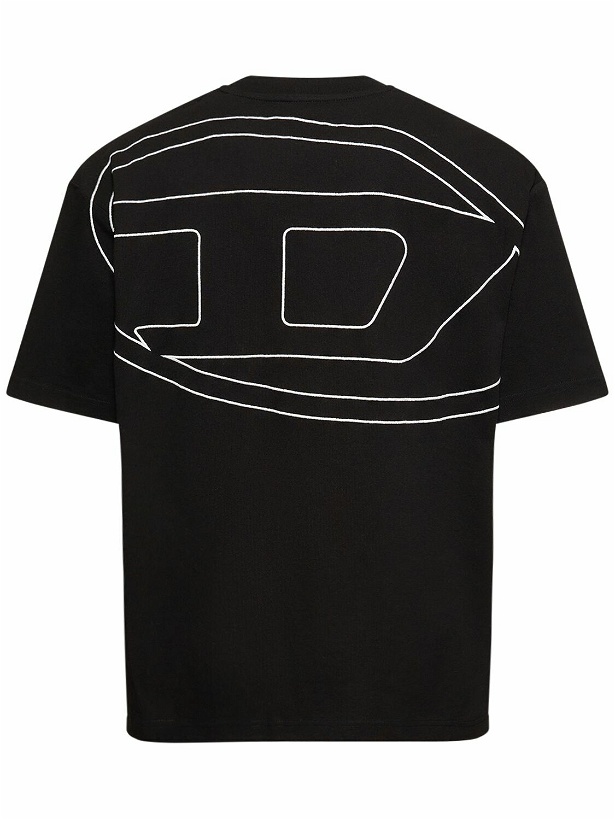 Photo: DIESEL - Oval-d Embroidery Loose Cotton T-shirt