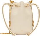 Chloé Off-White Micro Marcie Bucket Bag