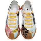 Dolce and Gabbana Multicolor Patchwork Fabric NS1 Sneakers