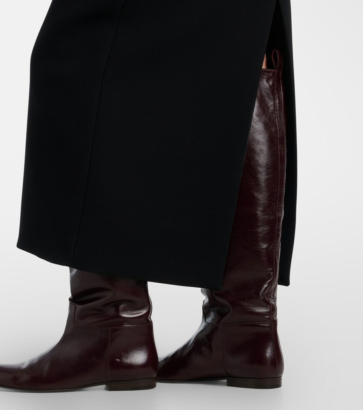 Khaite Colt leather knee-high boots