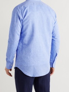 Canali - Linen and Cotton-Blend Shirt - Blue