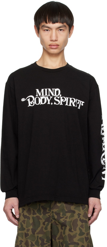 Photo: Awake NY Black 'Mind Body Spirit' Long Sleeve T-Shirt