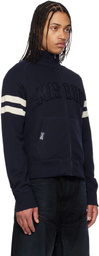 MISBHV Navy Zuma Zip Up Sweater