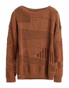 Manila Grace Womens Sweater in Brown