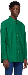 Polo Ralph Lauren Green Garment-Dyed Oxford Shirt
